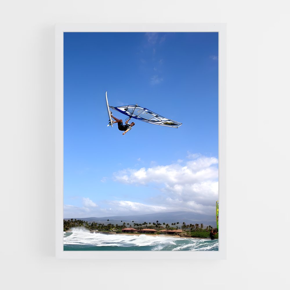Poster Robby naish aérien – affiche Planche à voile (vue 3)